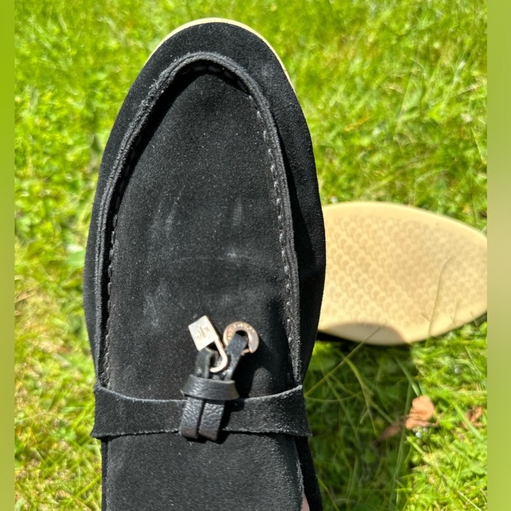 Loro Piana Black Suede Flats - Picture 2 of 5